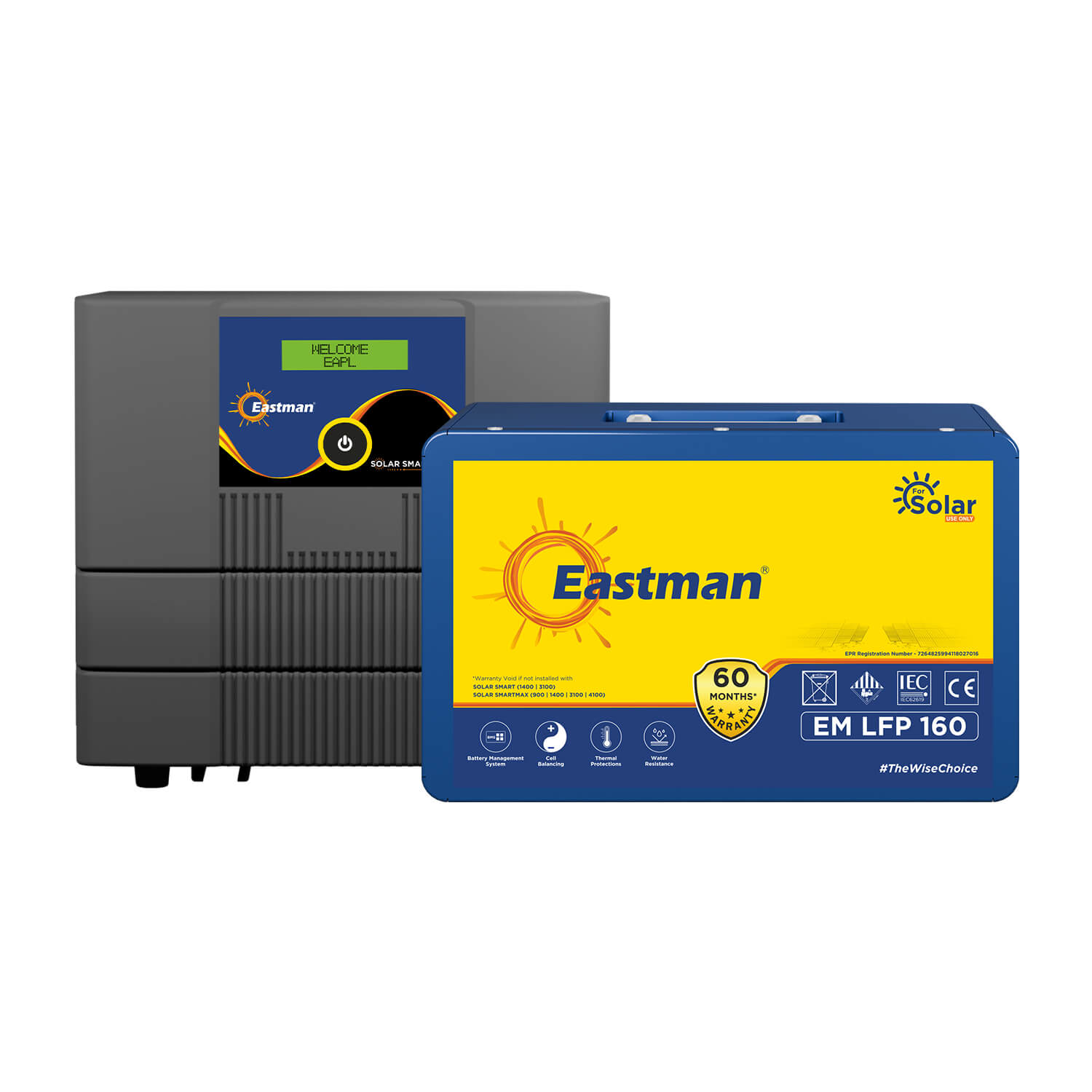 SOLAR SMART MAX 1400 12V + EM LFP 160