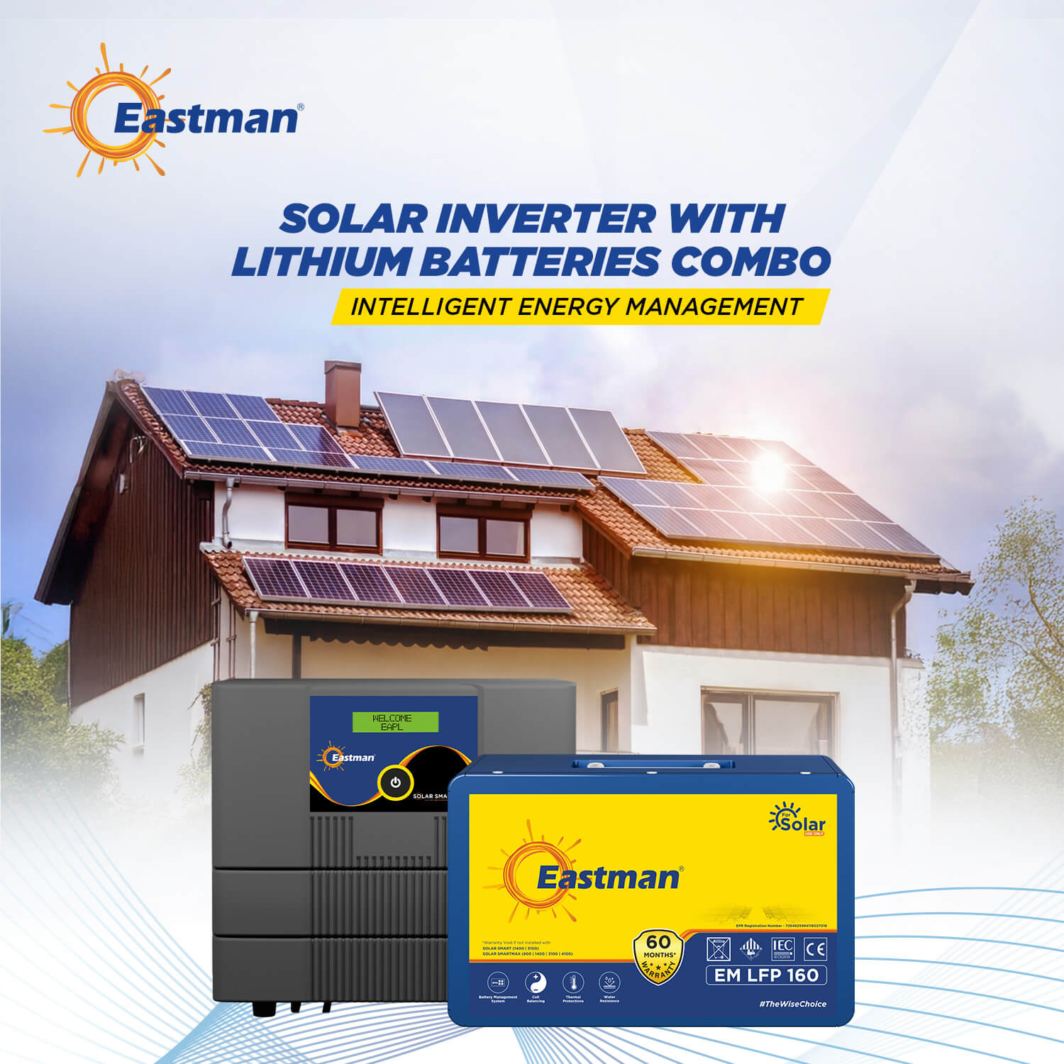 SOLAR SMART MAX 1400 12V + EM LFP 160