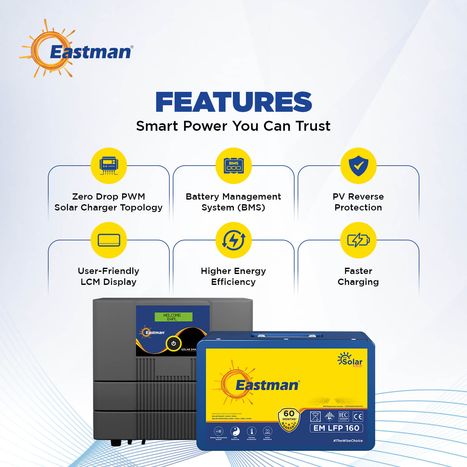 SOLAR SMART MAX 1400 12V + EM LFP 160